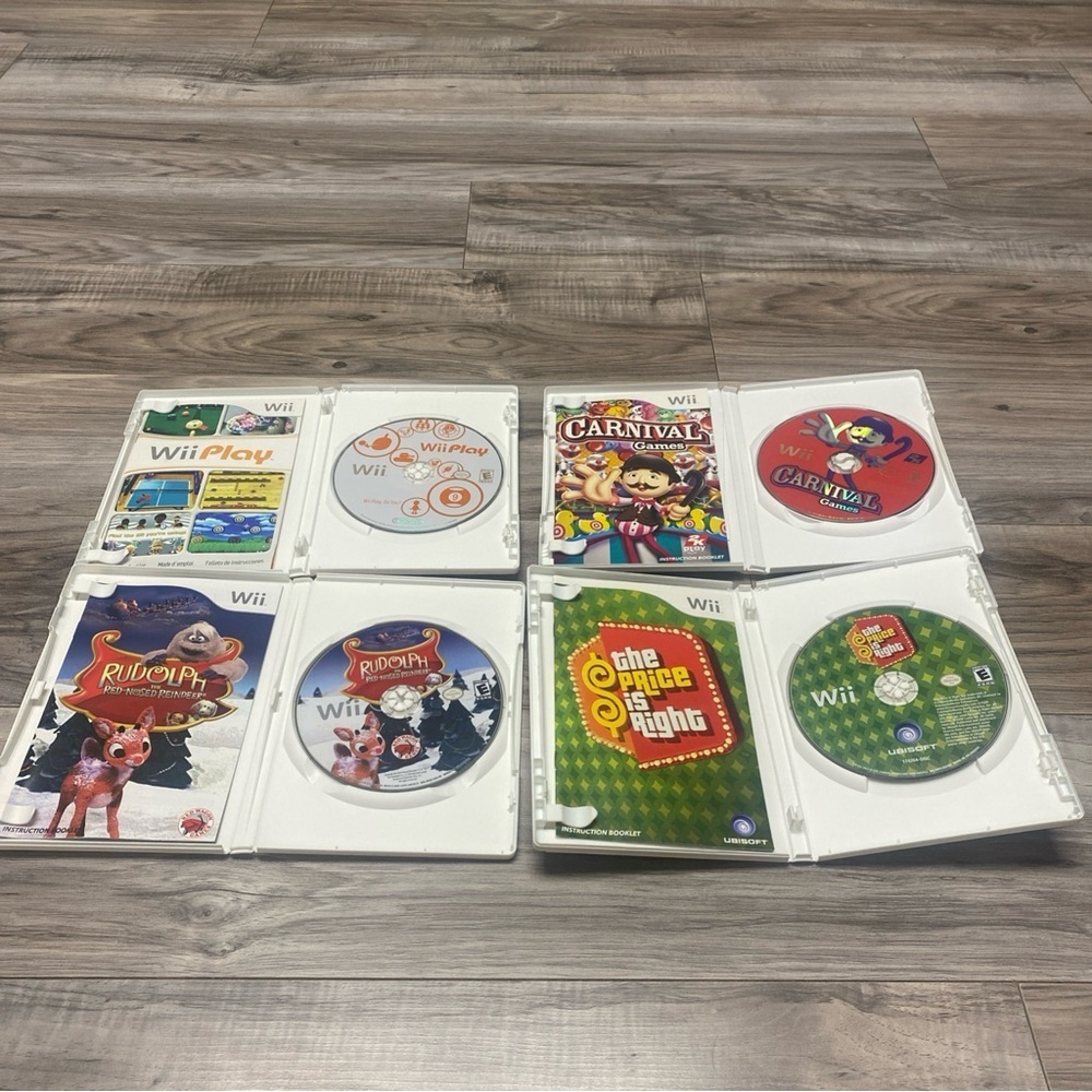 Wii Play Carnival Games Rudolph The Prices Is Right Manuals Excellent Condition - Picture 3 of 9
